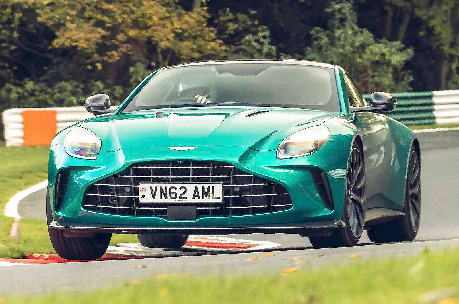 Aston Martin Vantage front cornering