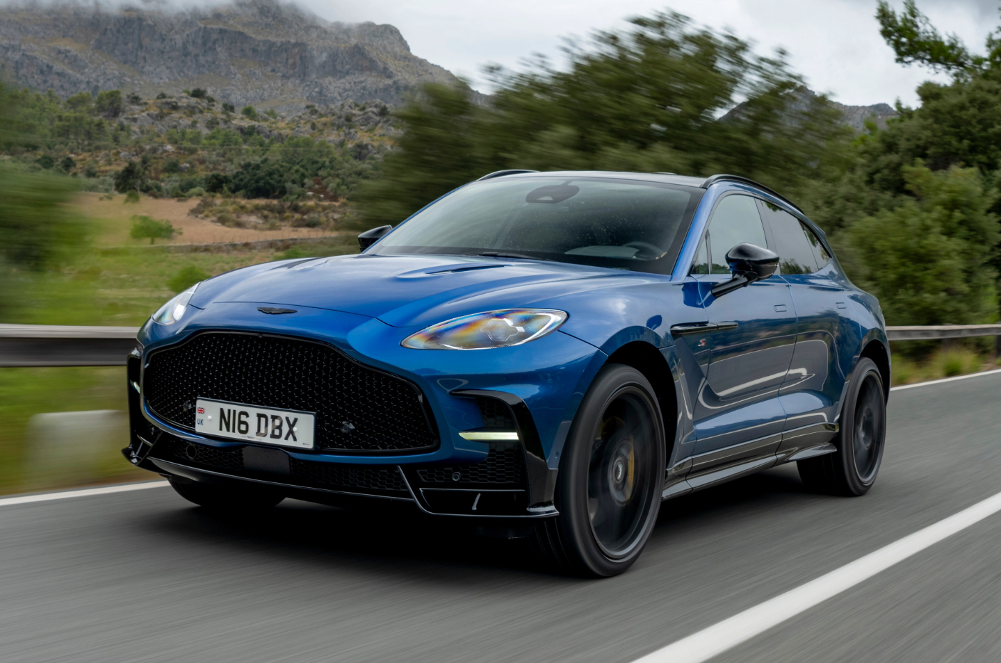 Aston Martin DBX S front driving