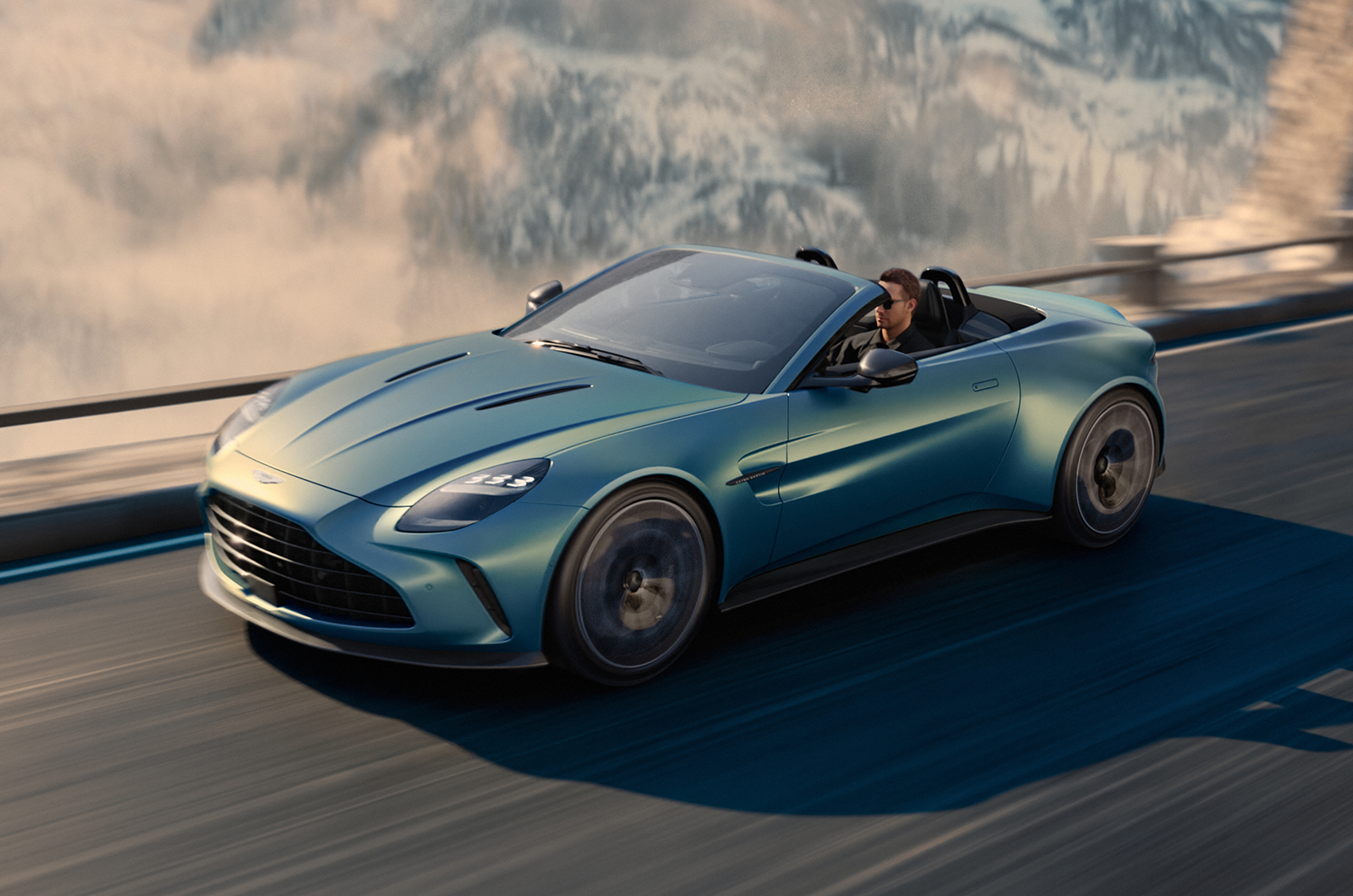 Aston Martin Vantage Roadster front driving