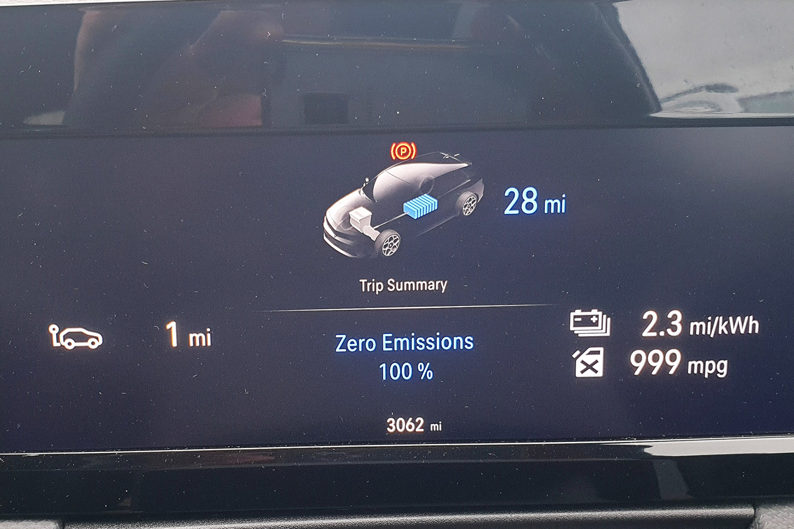 Vauxhall Astra plug-in hybrid 2022 long-term energy display