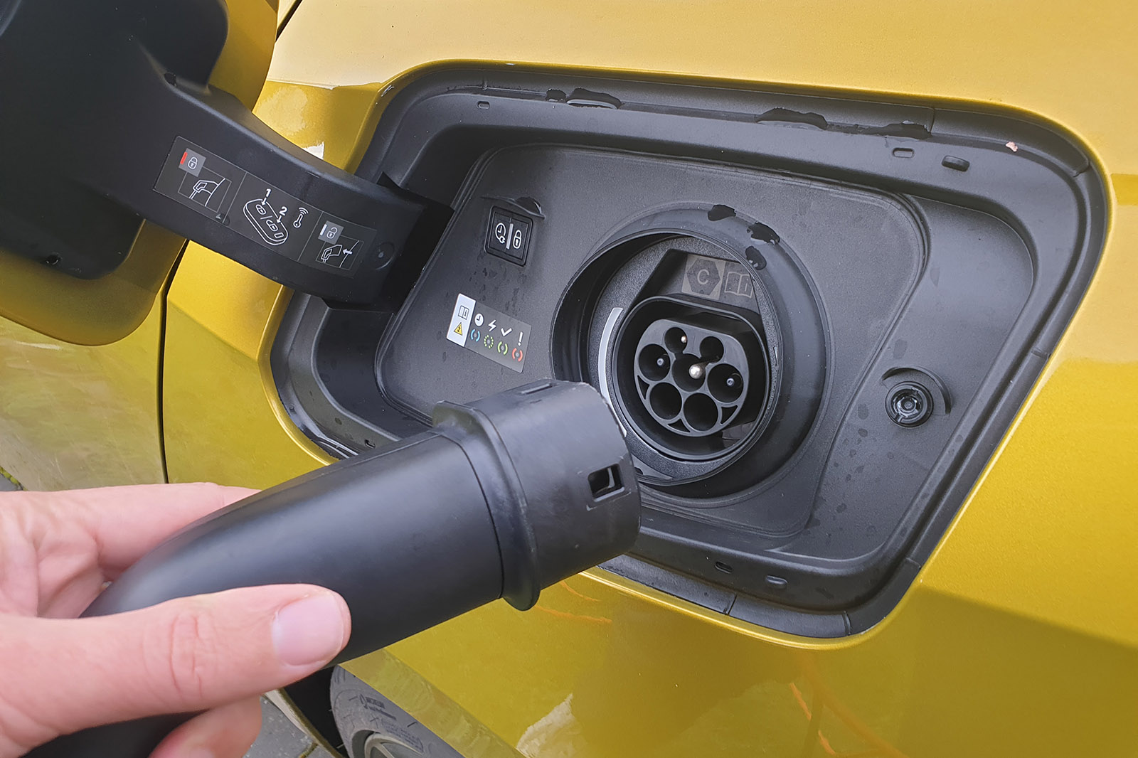 Vauxhall Astra 2022 long-term charging port