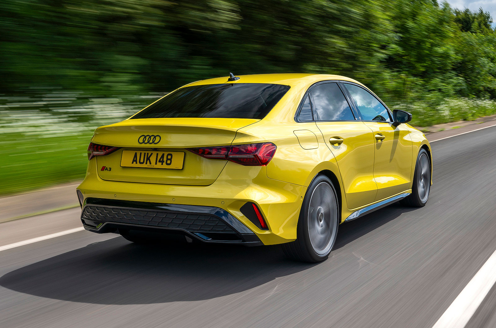 Audi A3 Saloon rear right driving