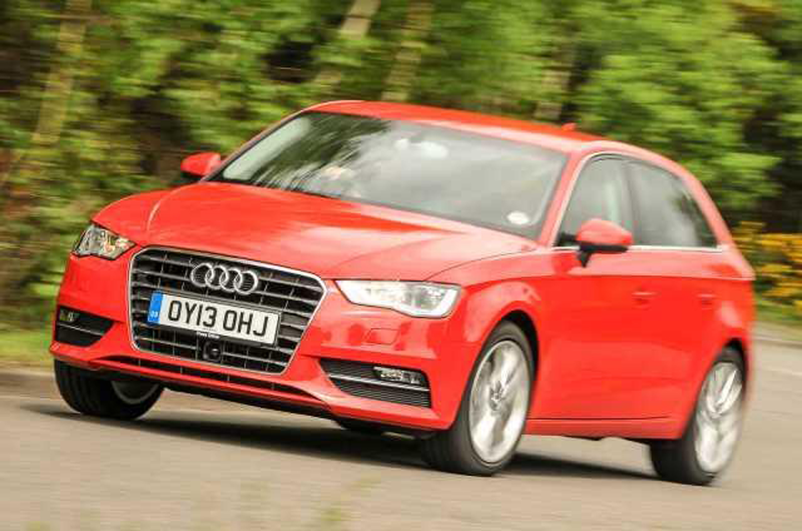 Audi A3 Sportback front left driving 2013