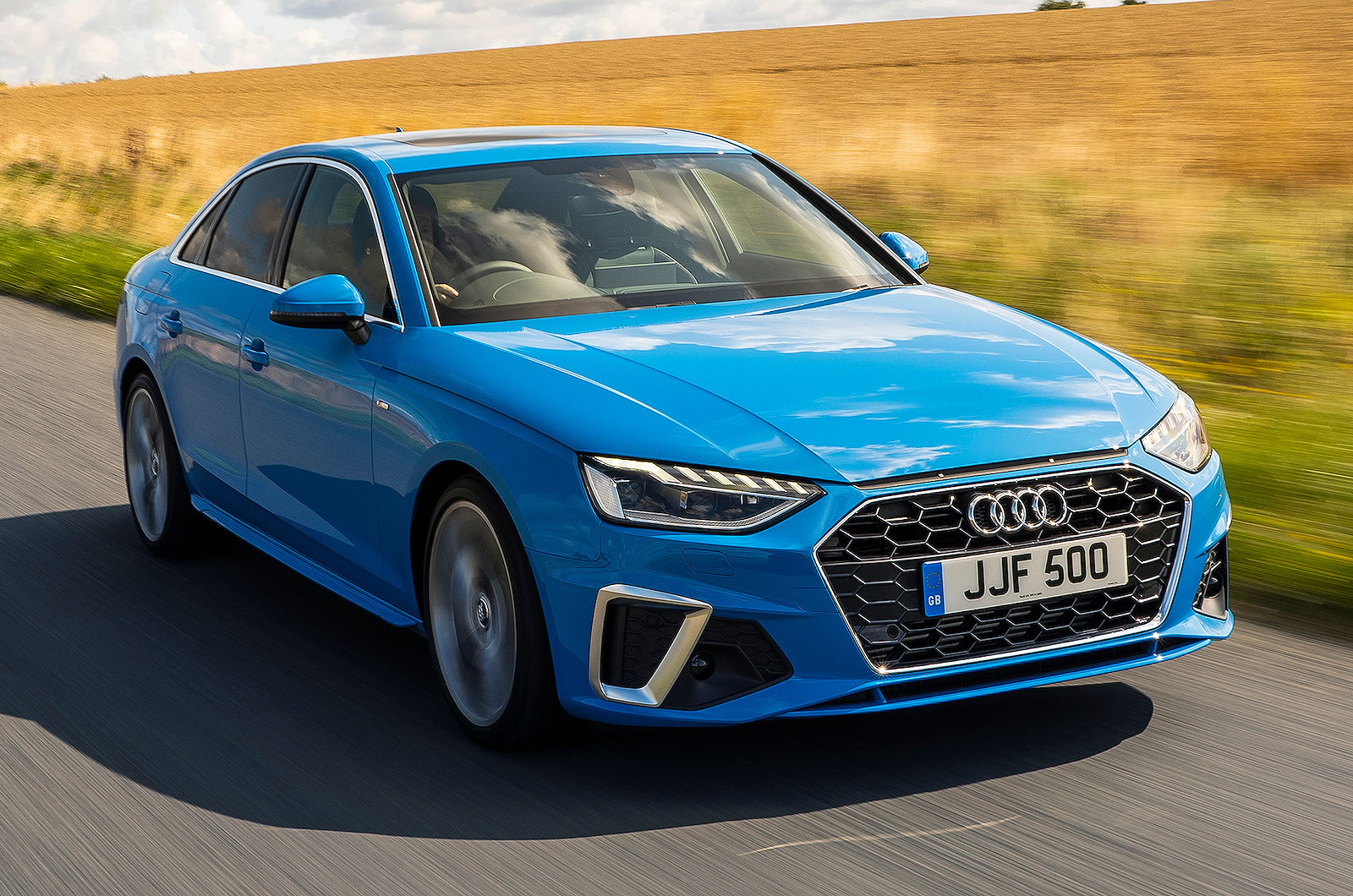 Audi A4 front right tracking