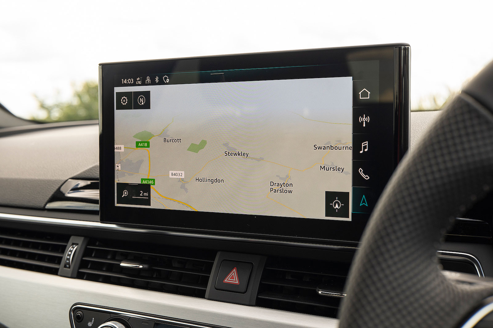 Audi A4 interior infotainment