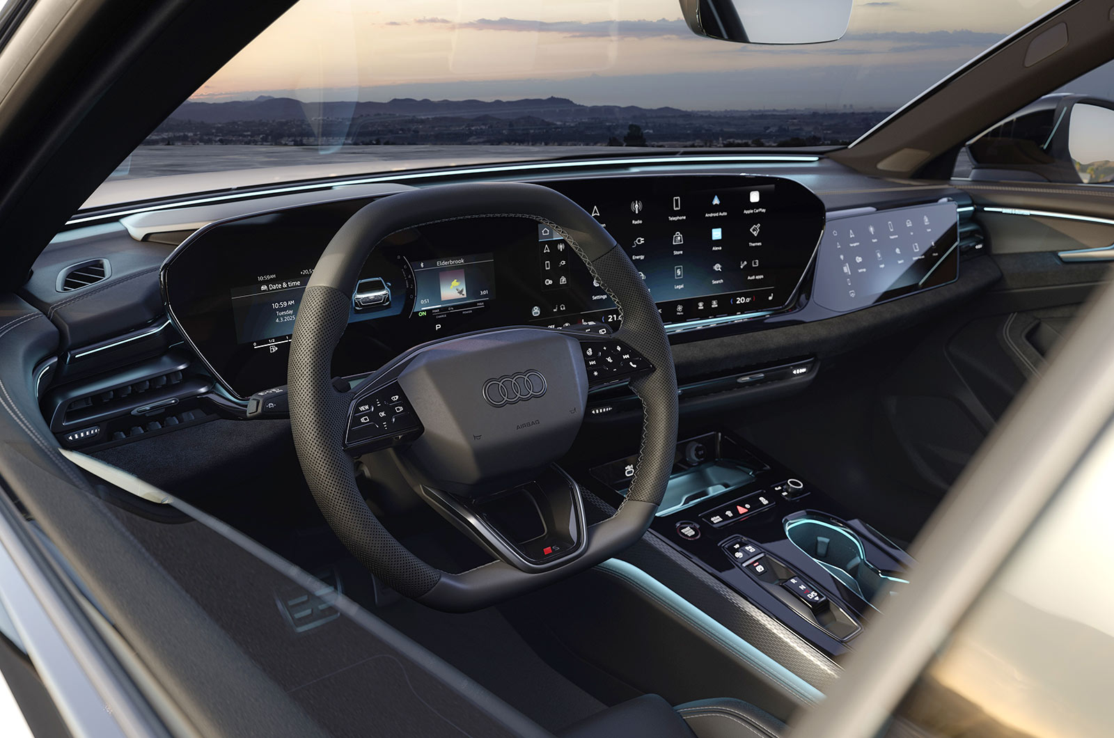Audi A5 PHEV interior dashboard