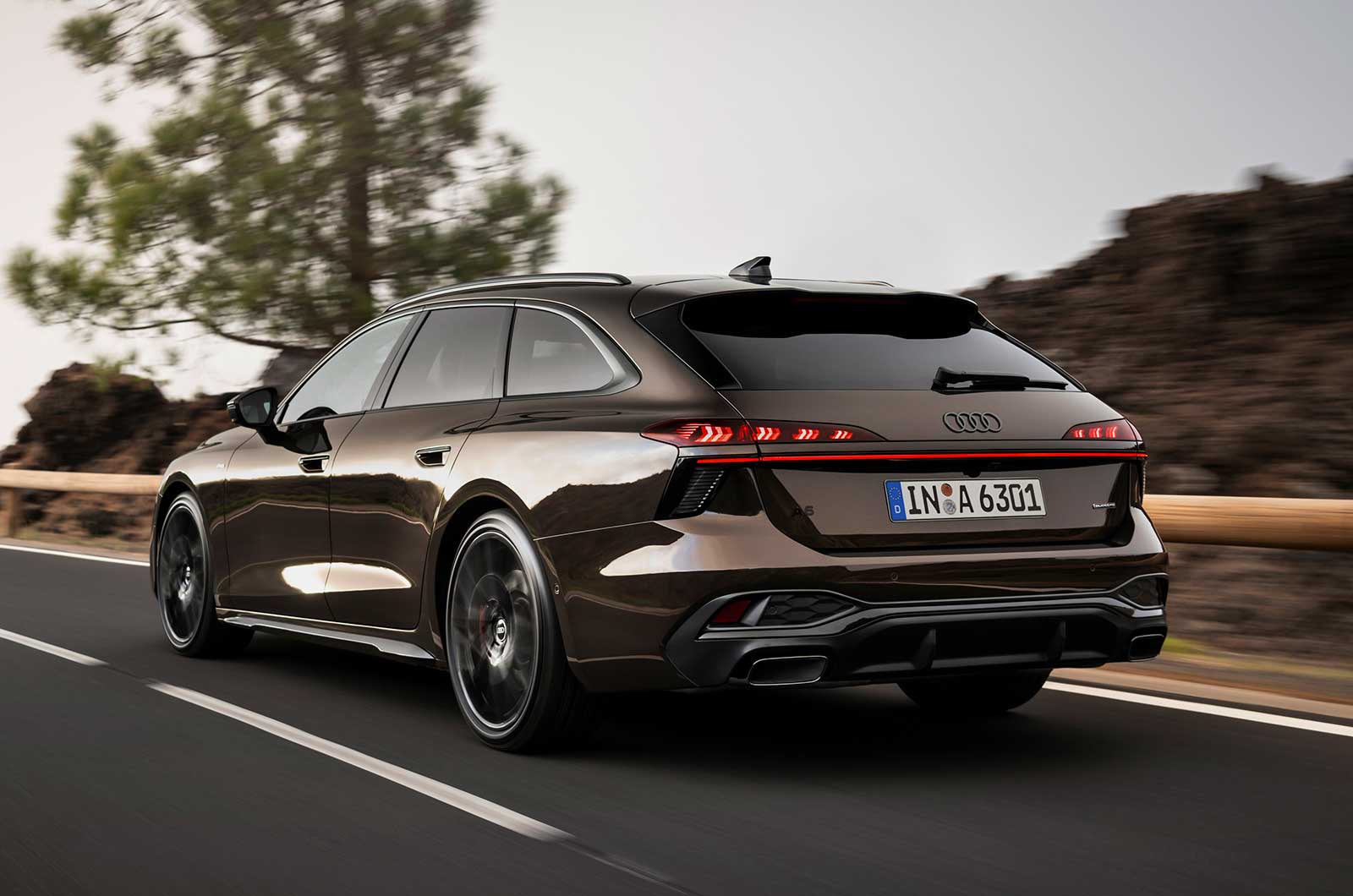 Audi A6 Avant driving rear