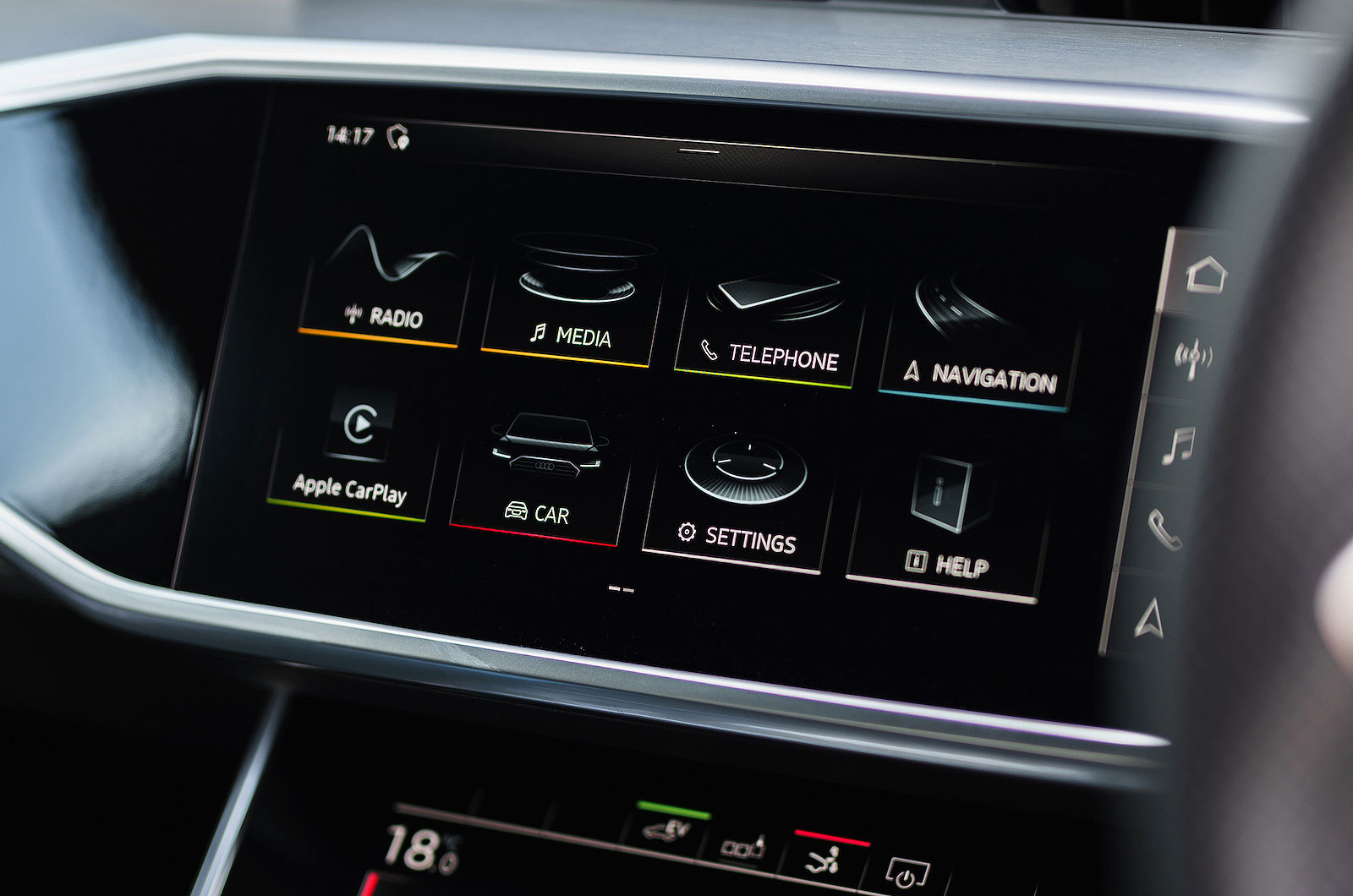 Audi A7 interior infotainment