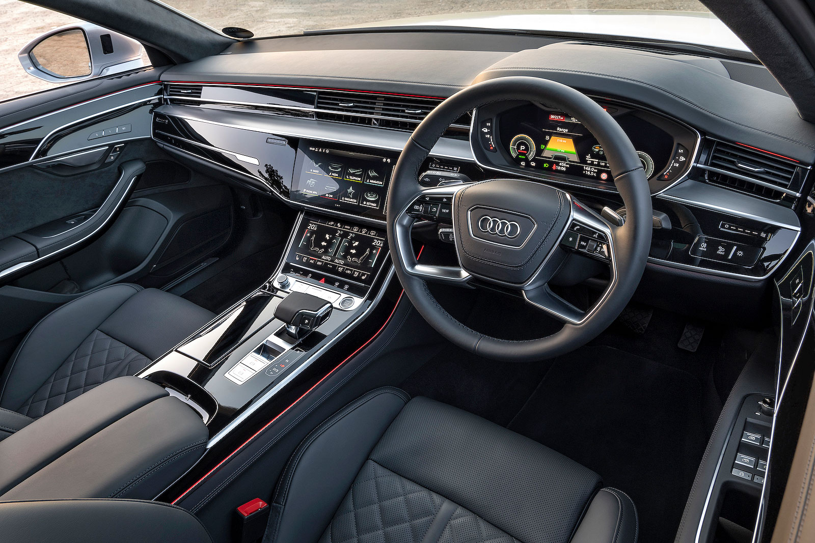 Audi A8 interior dashboard