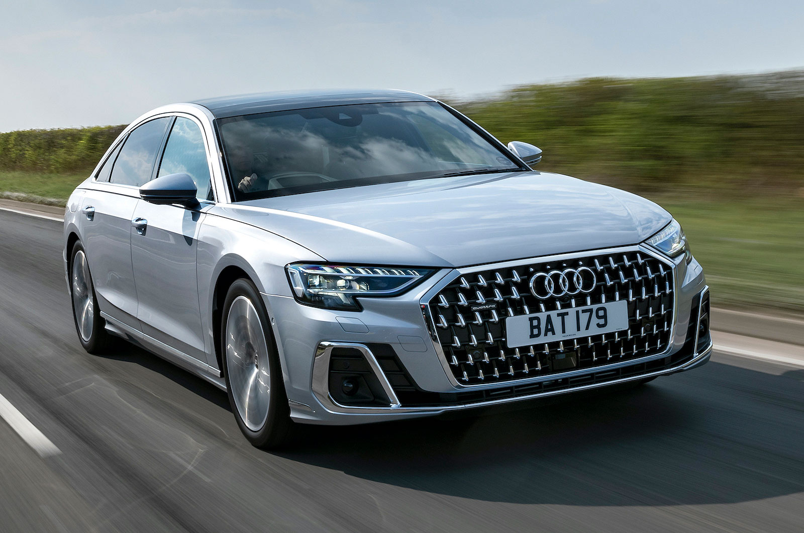 Audi A8 front right driving