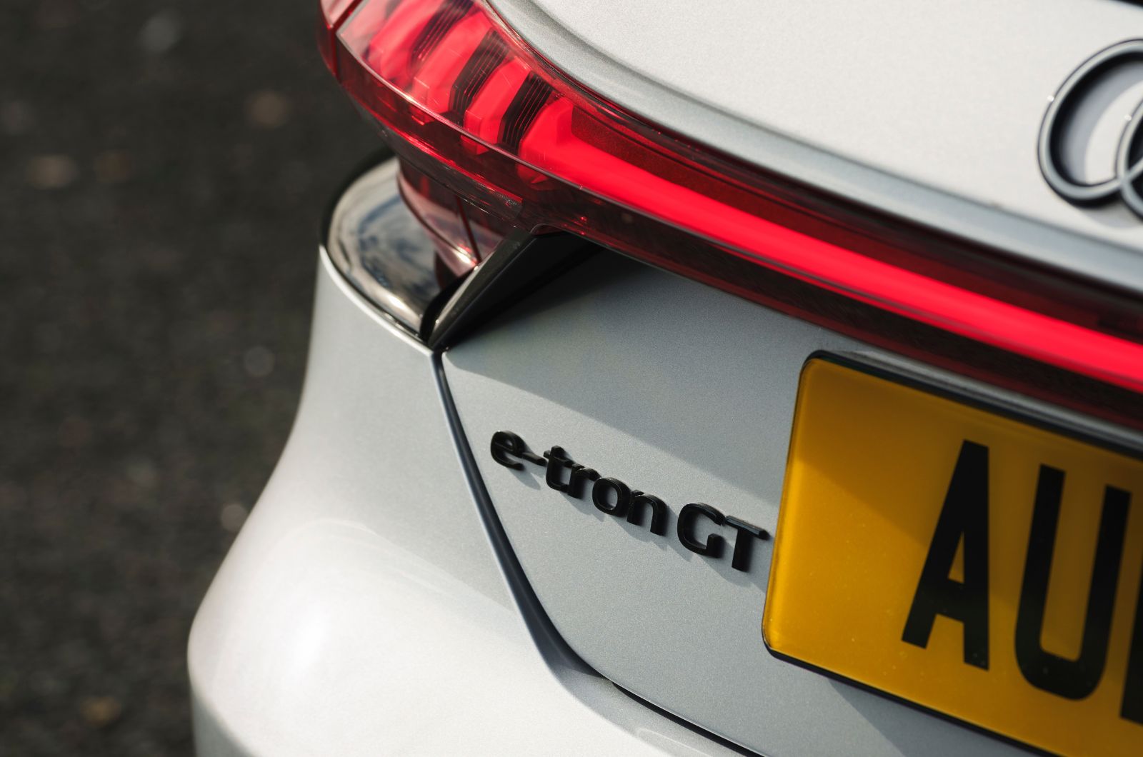 Audi e-tron GT rear badge