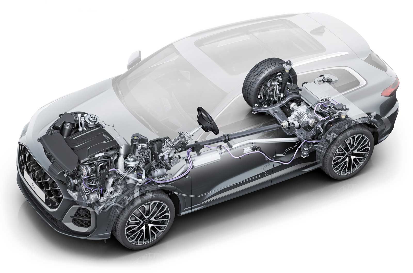 Audi MHEV cutaway