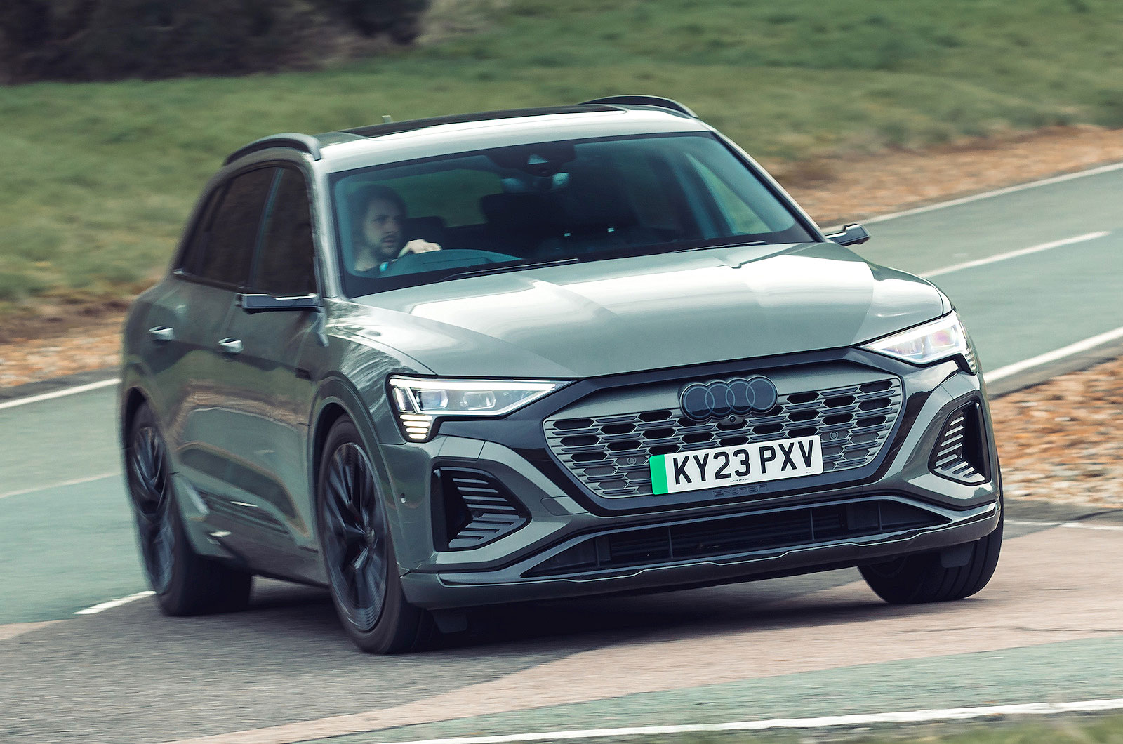 Audi Q8 e-tron front cornering