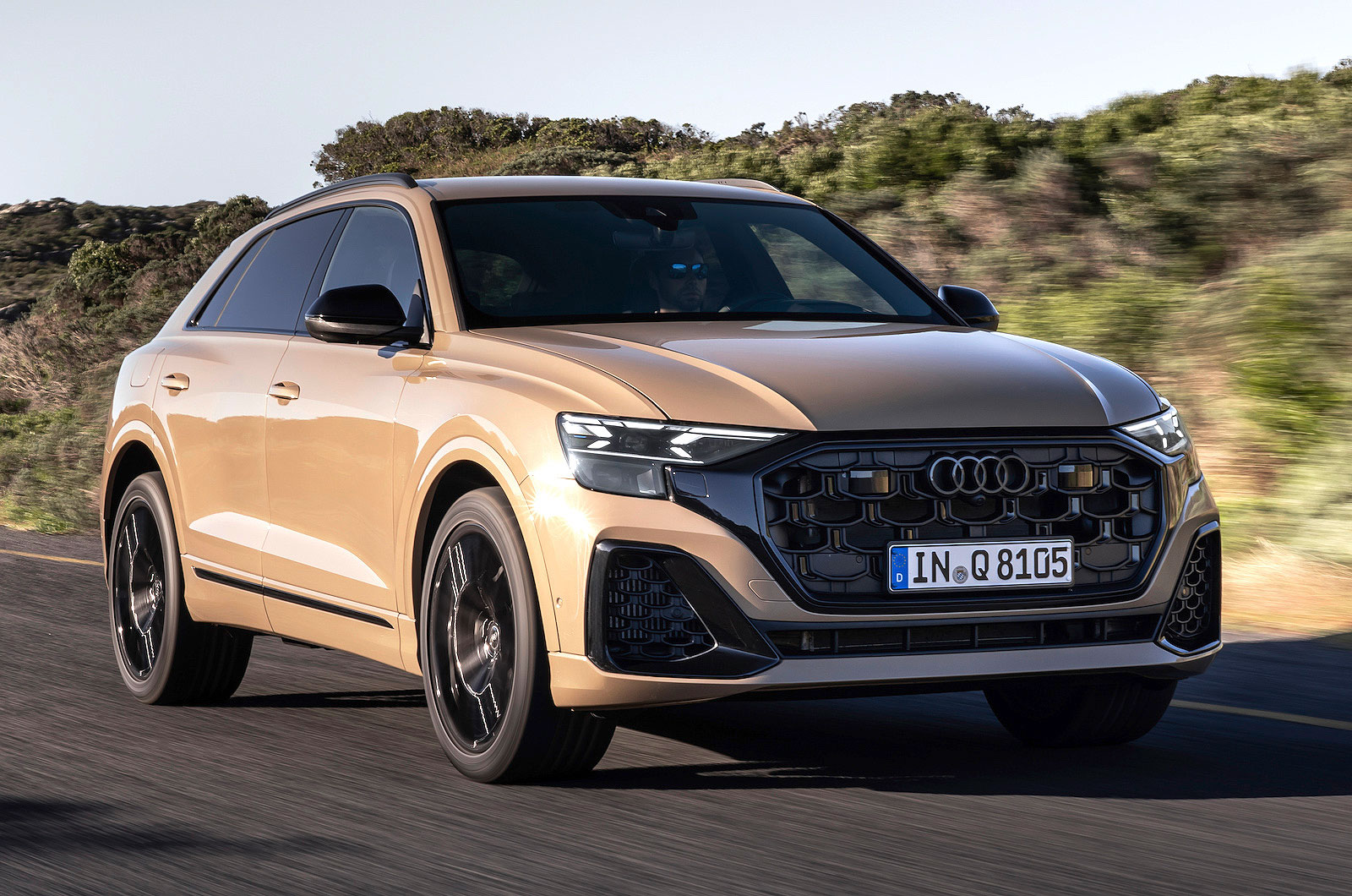 Audi Q8 front right driving