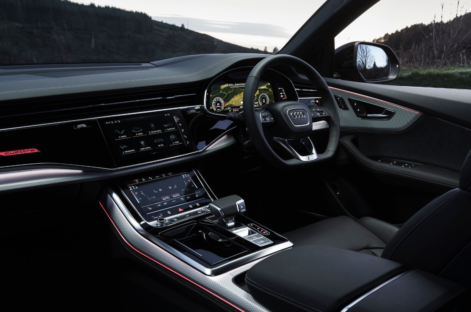 Audi Q8 interior dashboard