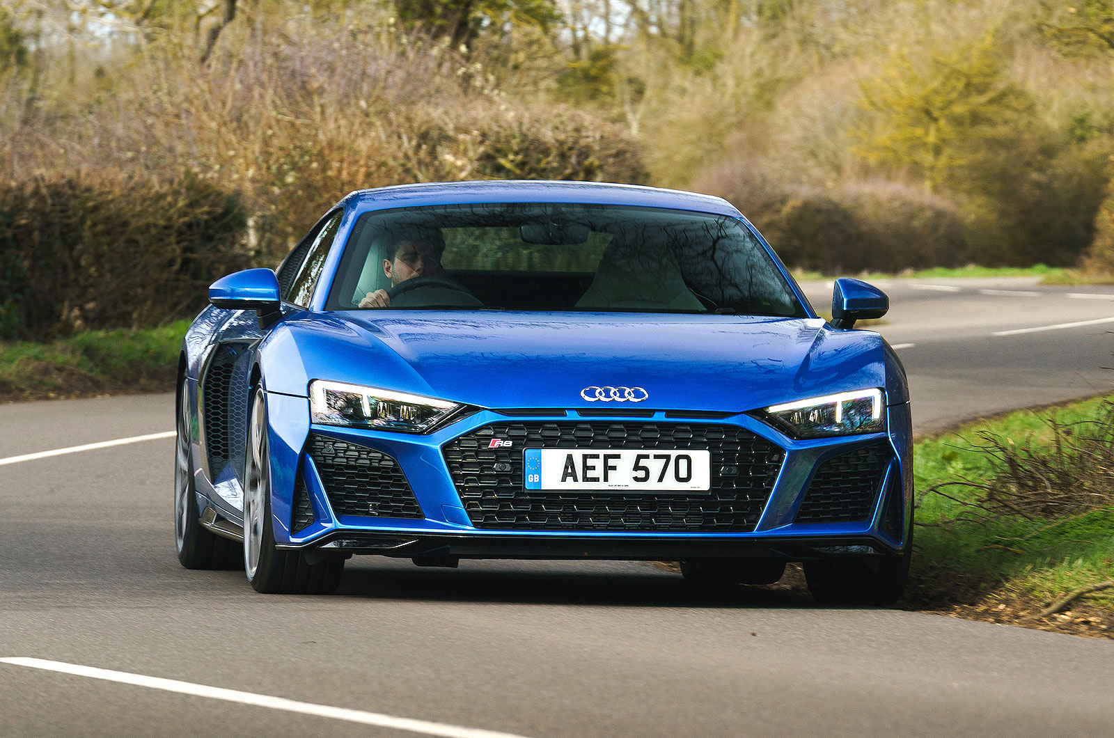 Audi R8 front cornering