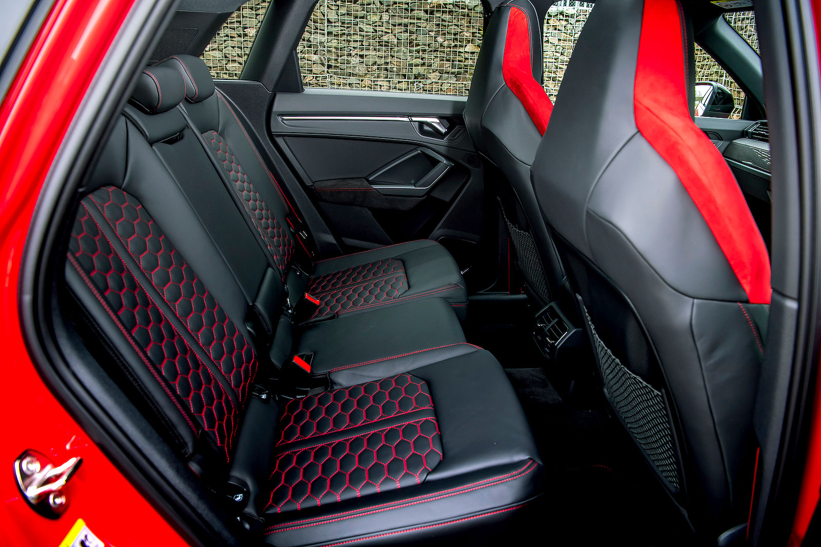 Audi RS Q3 interior rear seats
