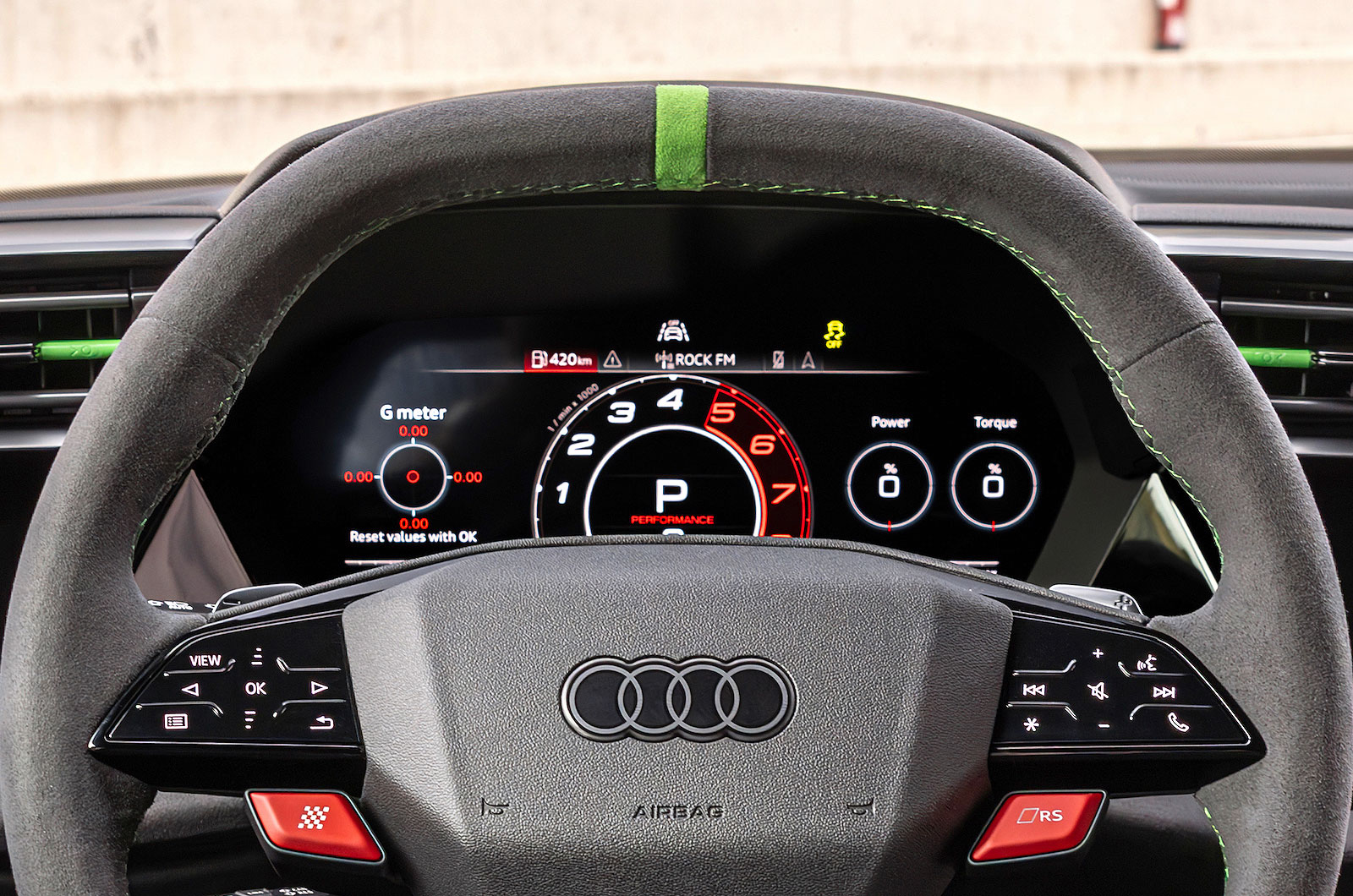 Audi RS3 driver display