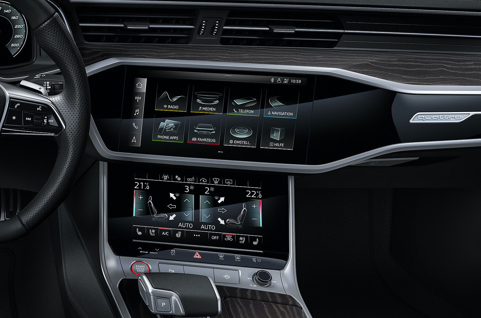 Audi S6 2022 interior infotainment