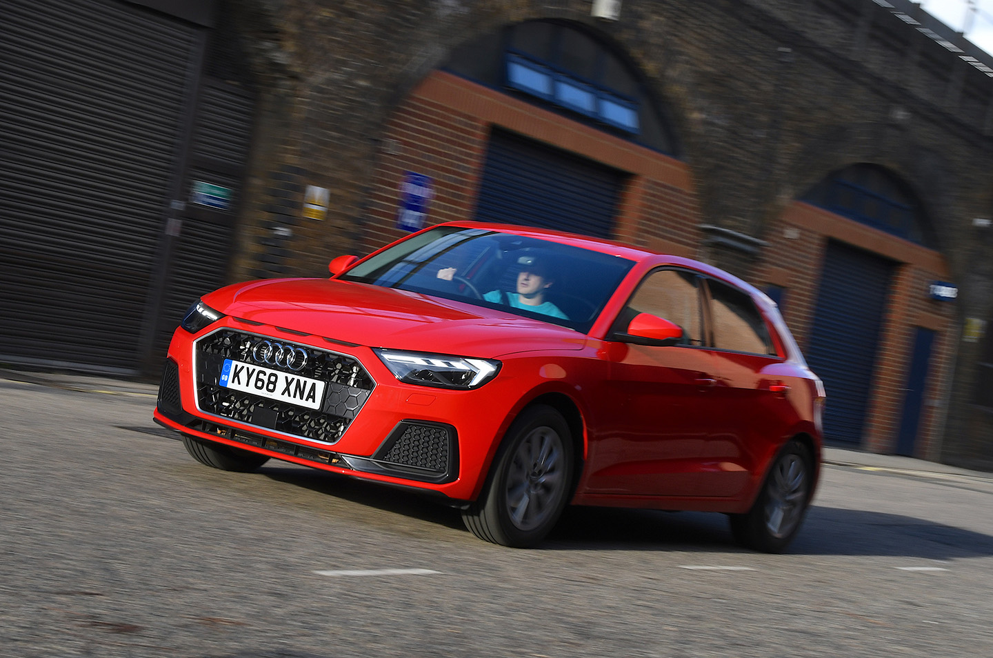 Audi A1 driving