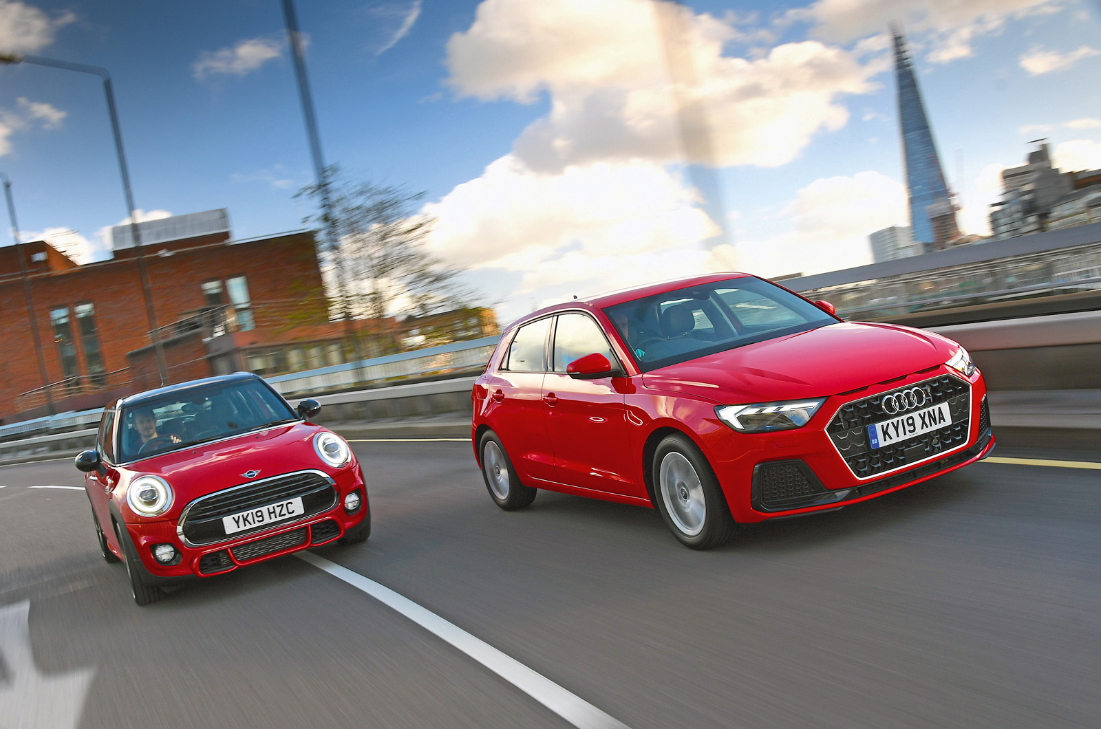Audi A1 and Mini hatch
