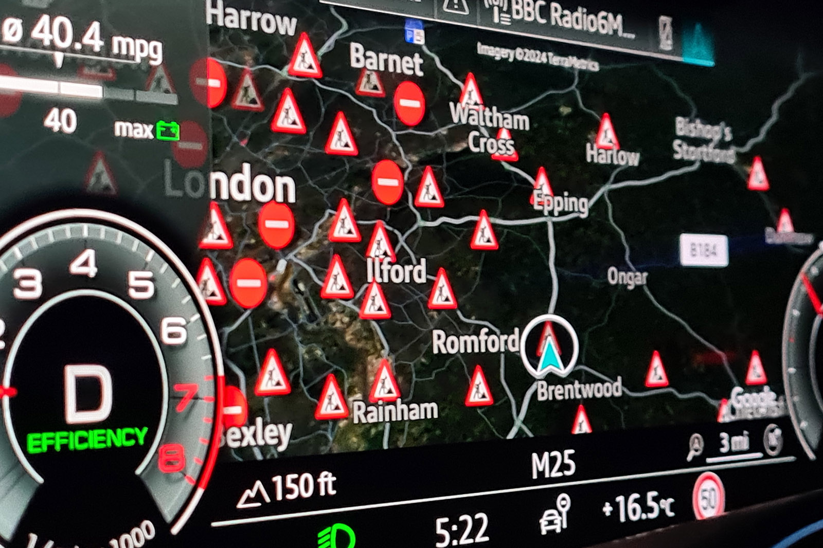 Audi A6 Avant long-term dashboard map scale issue