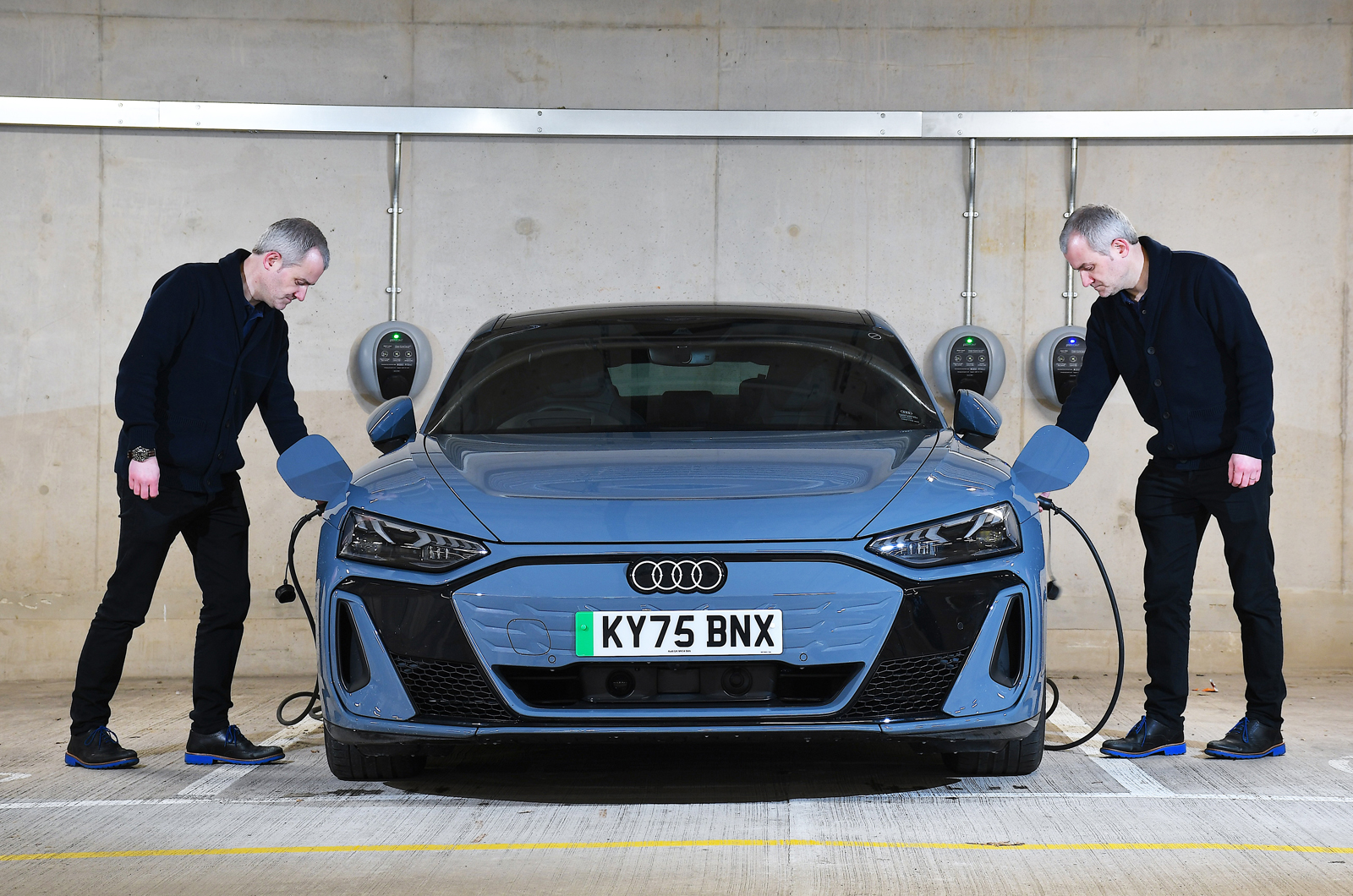Audi E-tron GT LT twin charging ports