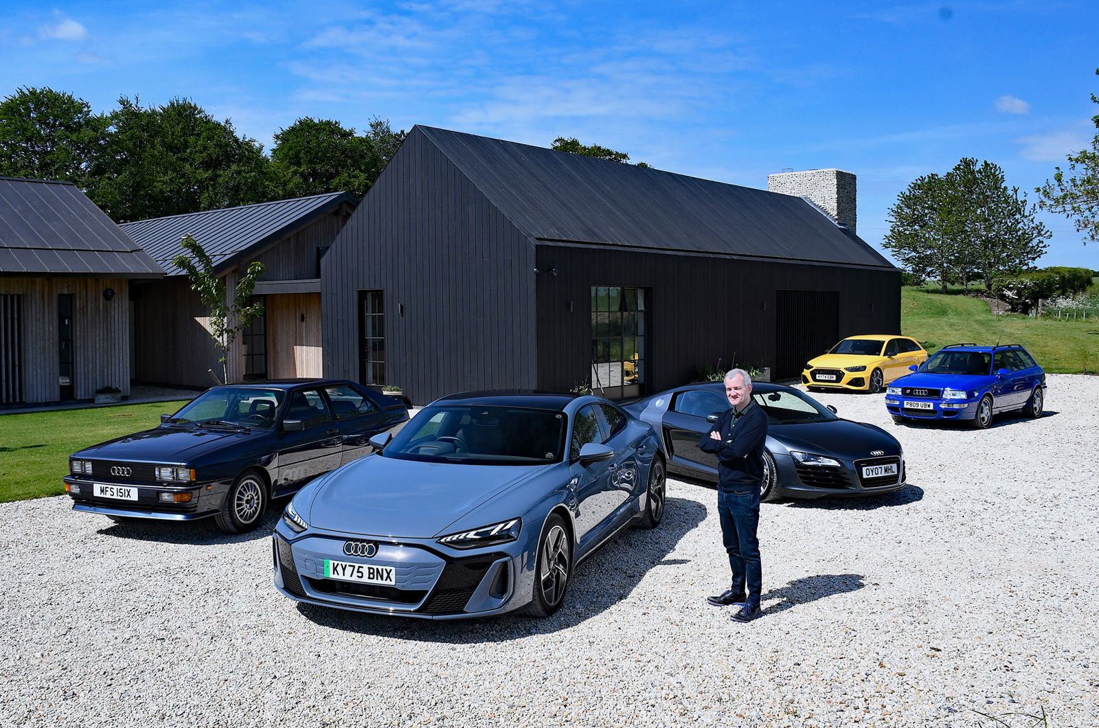 Audi E-tron GT LT with high performance Audis of the past