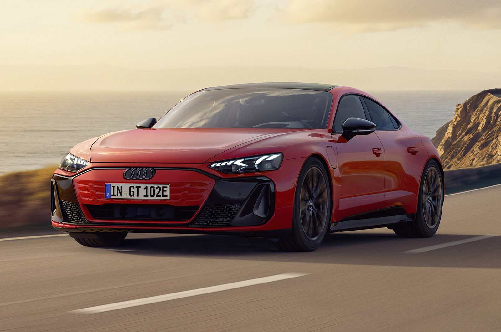 Audi E-tron GT quattro front right driving