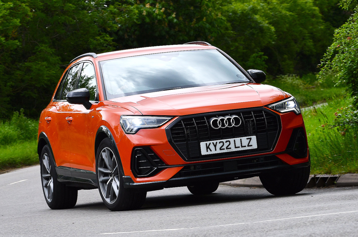 Audi Q3 front cornering