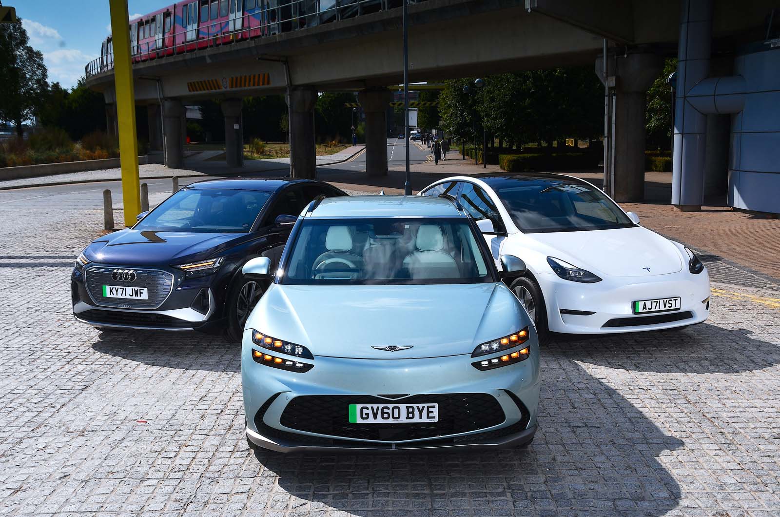 New Genesis GV60 vs Audi Q4 e-tron vs Tesla Model Y