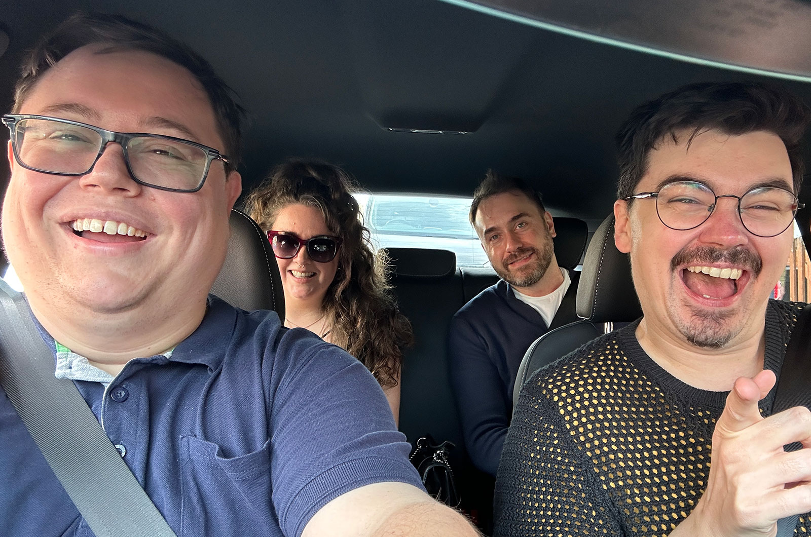 Darren with friends in Audi Q2