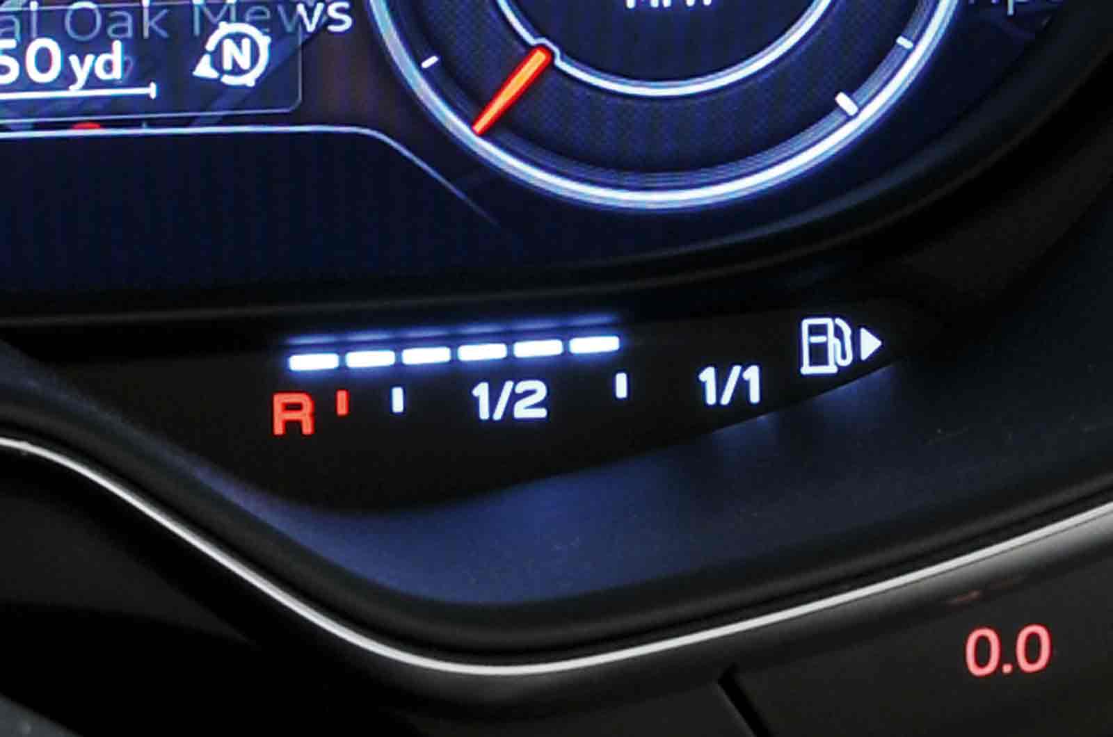 Audi TTS fuel gauge