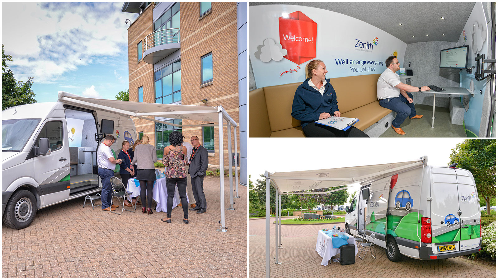 One business converted a Volkswagen Crafter into a mobile events and meeting space