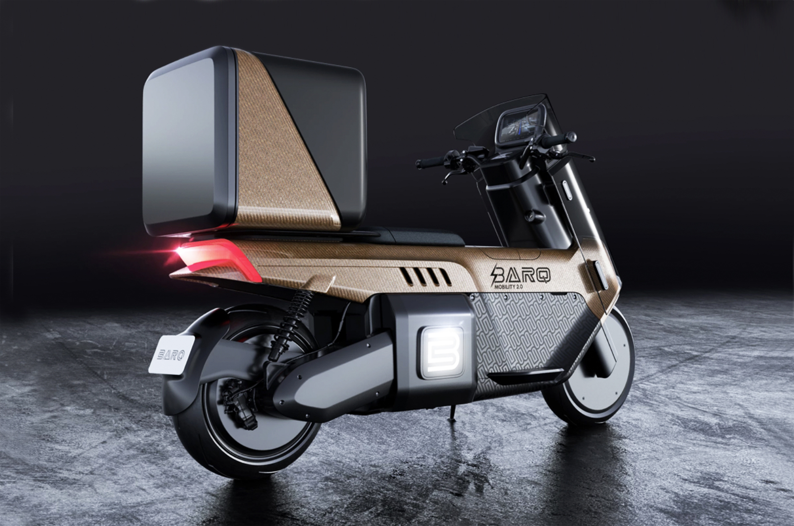 Barq Rena Max electric motorbike rear