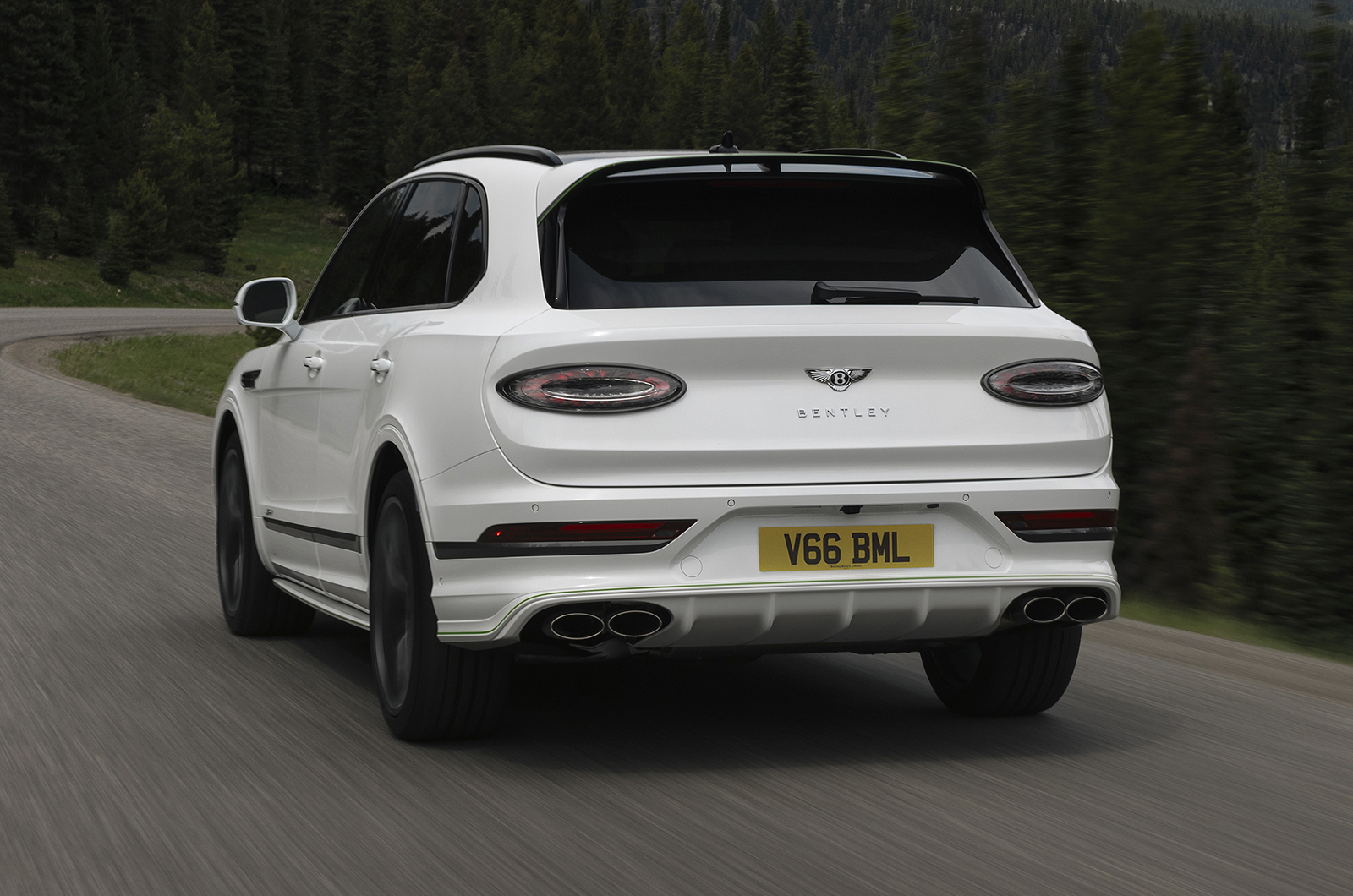 Bentley Bentayga Speed rear driving