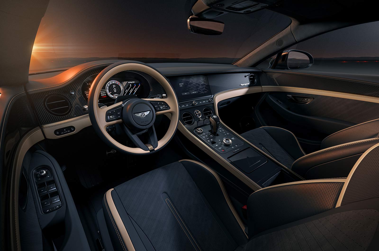 Bentley Supersports interior dashboard