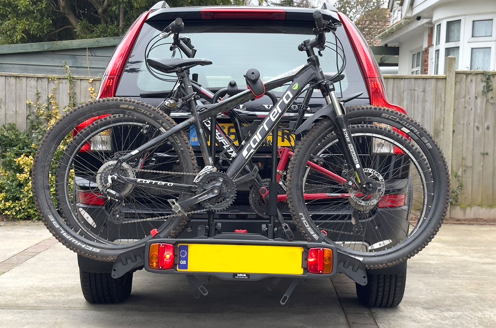 Best bike racks - Halfords Advanced bike rack - bikes loaded