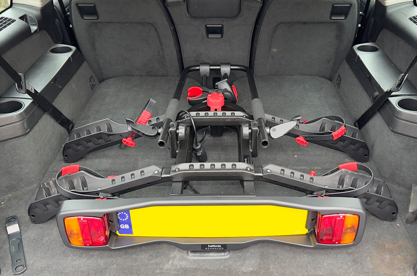 Best bike racks - Halfords Advanced bike rack - folded