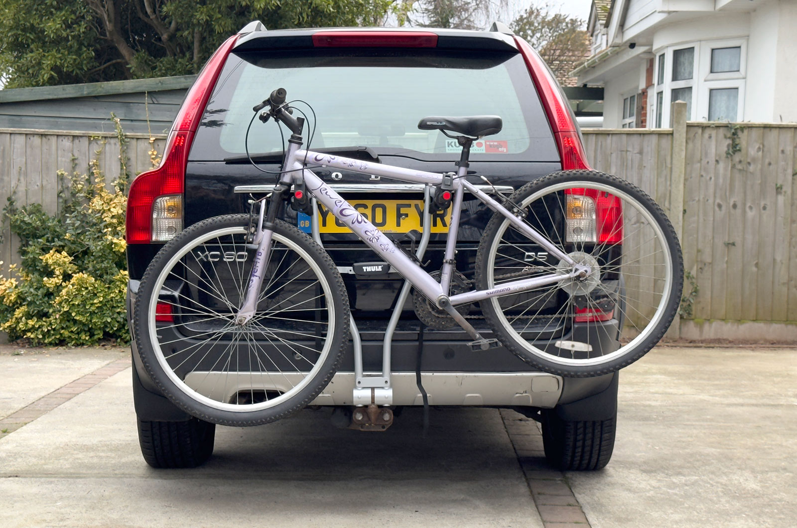 Best bike racks - Thule Express - bike loaded