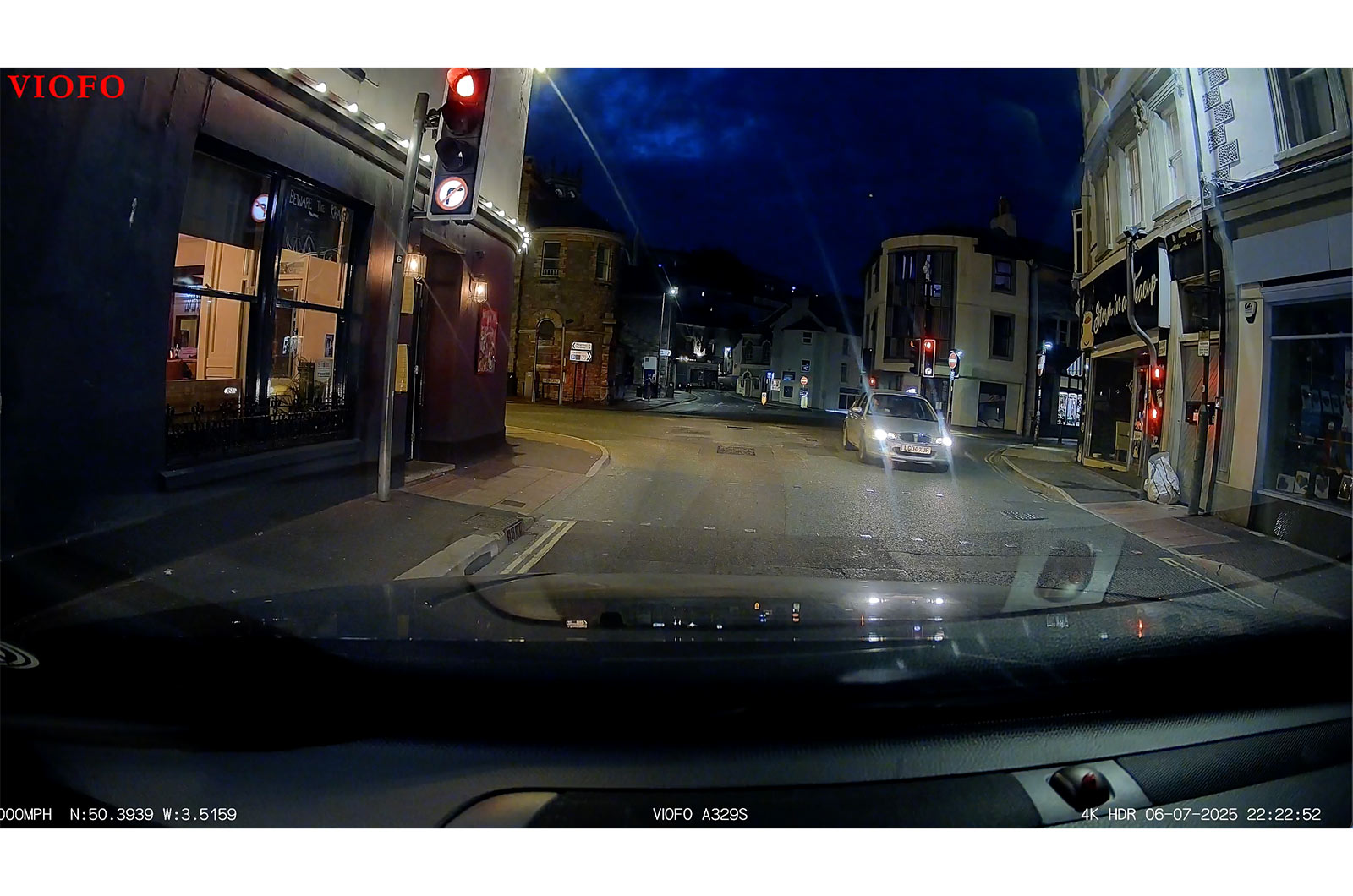 Best dash cams Viofo A329S nightime footage