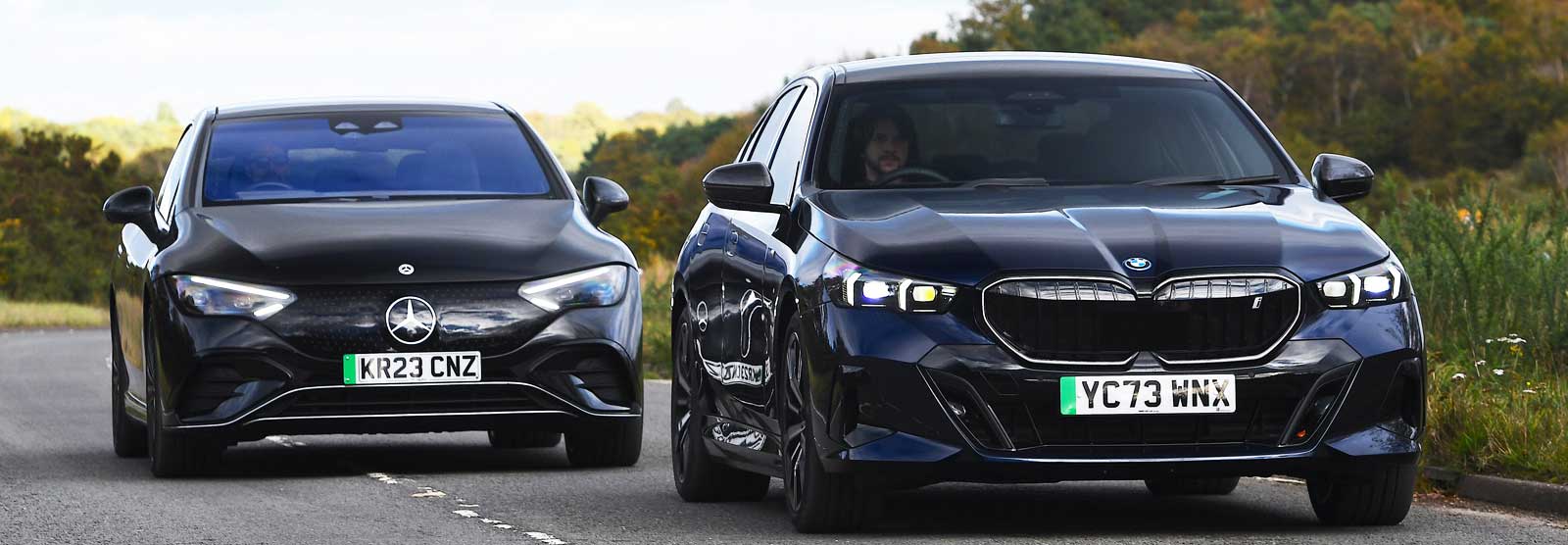 Best large electric cars 2025 BMW i5 vs Mercedes EQE