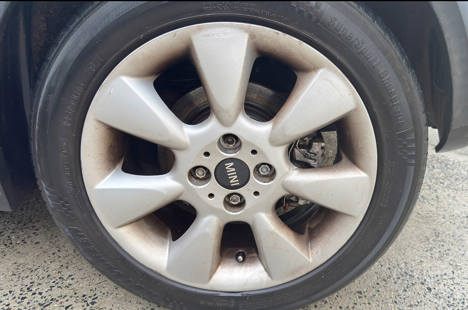 Car wheel - how we test pressure washers