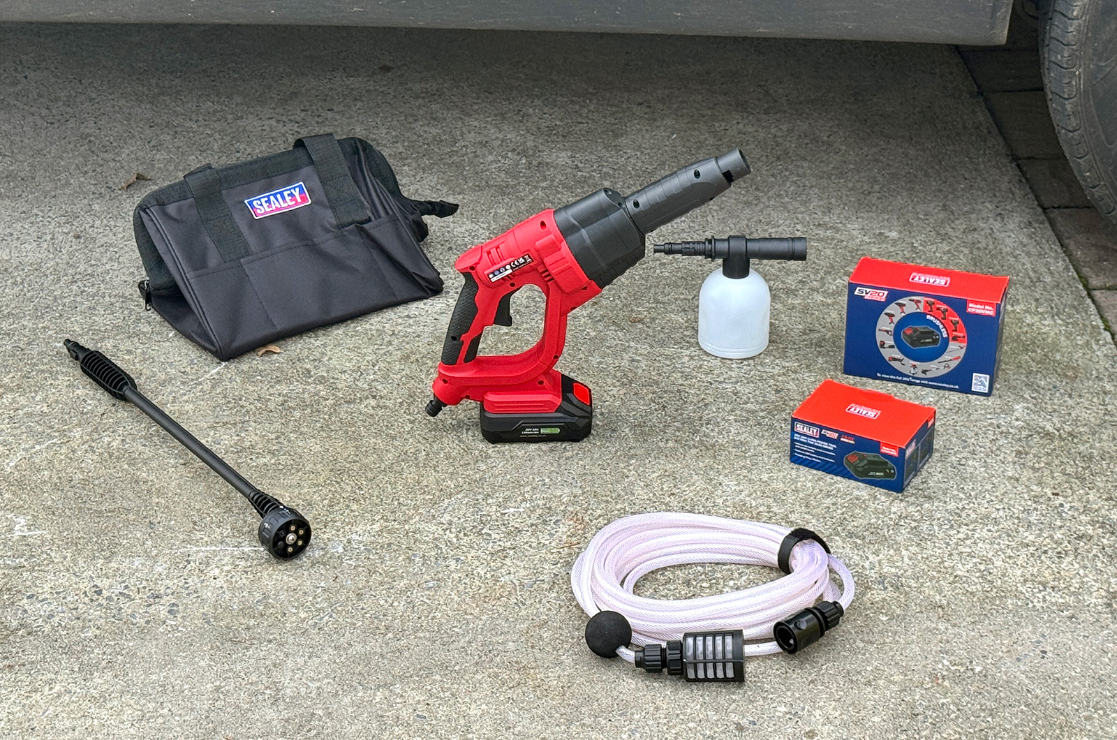 Sealey SV20 components - best pressure washers