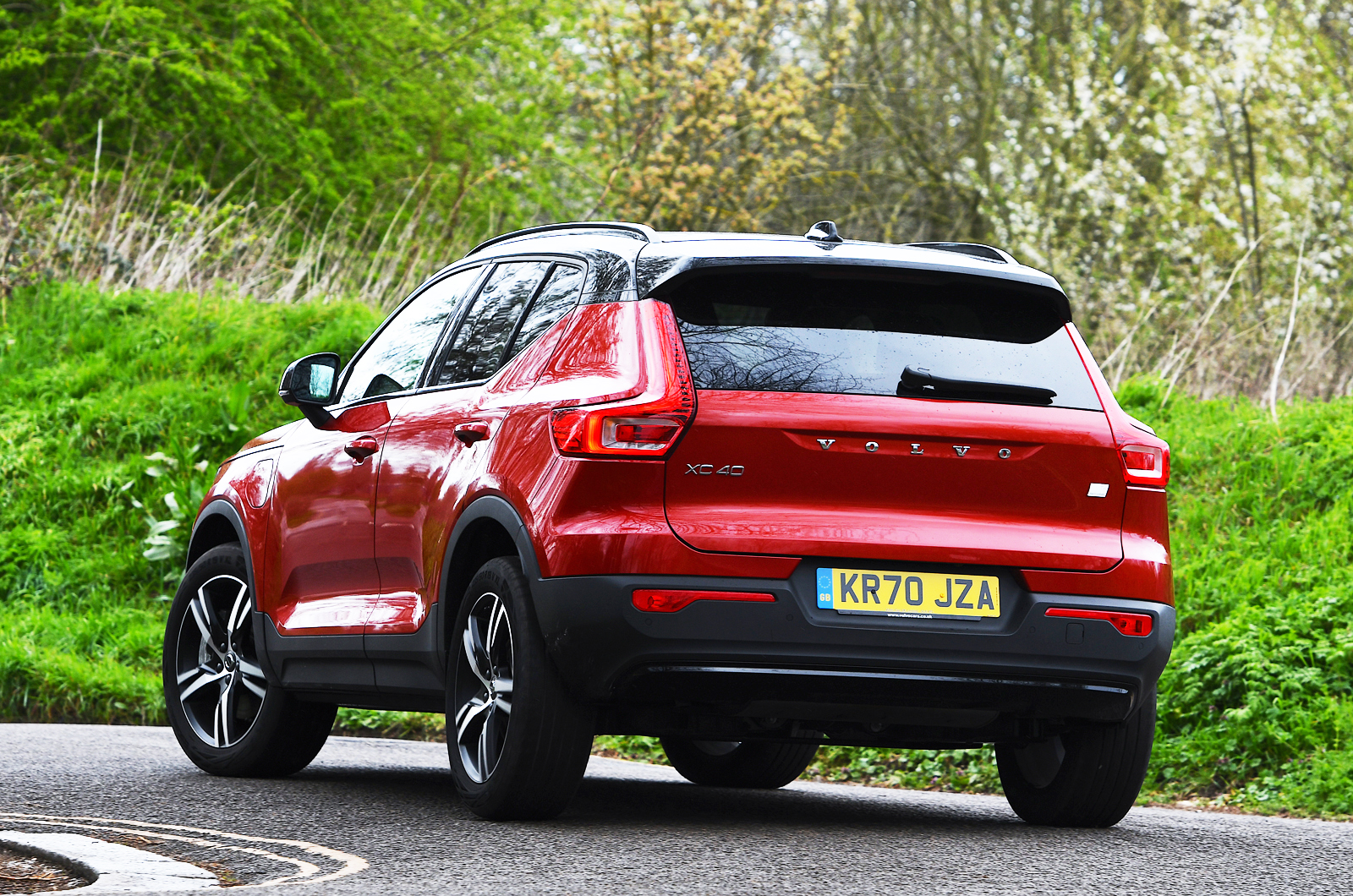 Best hybrid small SUV 2022 - Volvo XC40 rear
