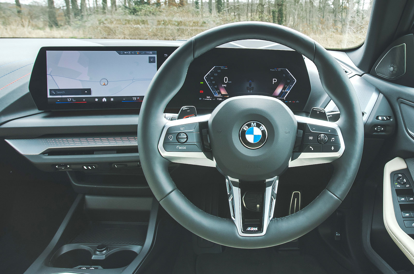 BMW 2 Series Gran Coupé steering wheel and screens