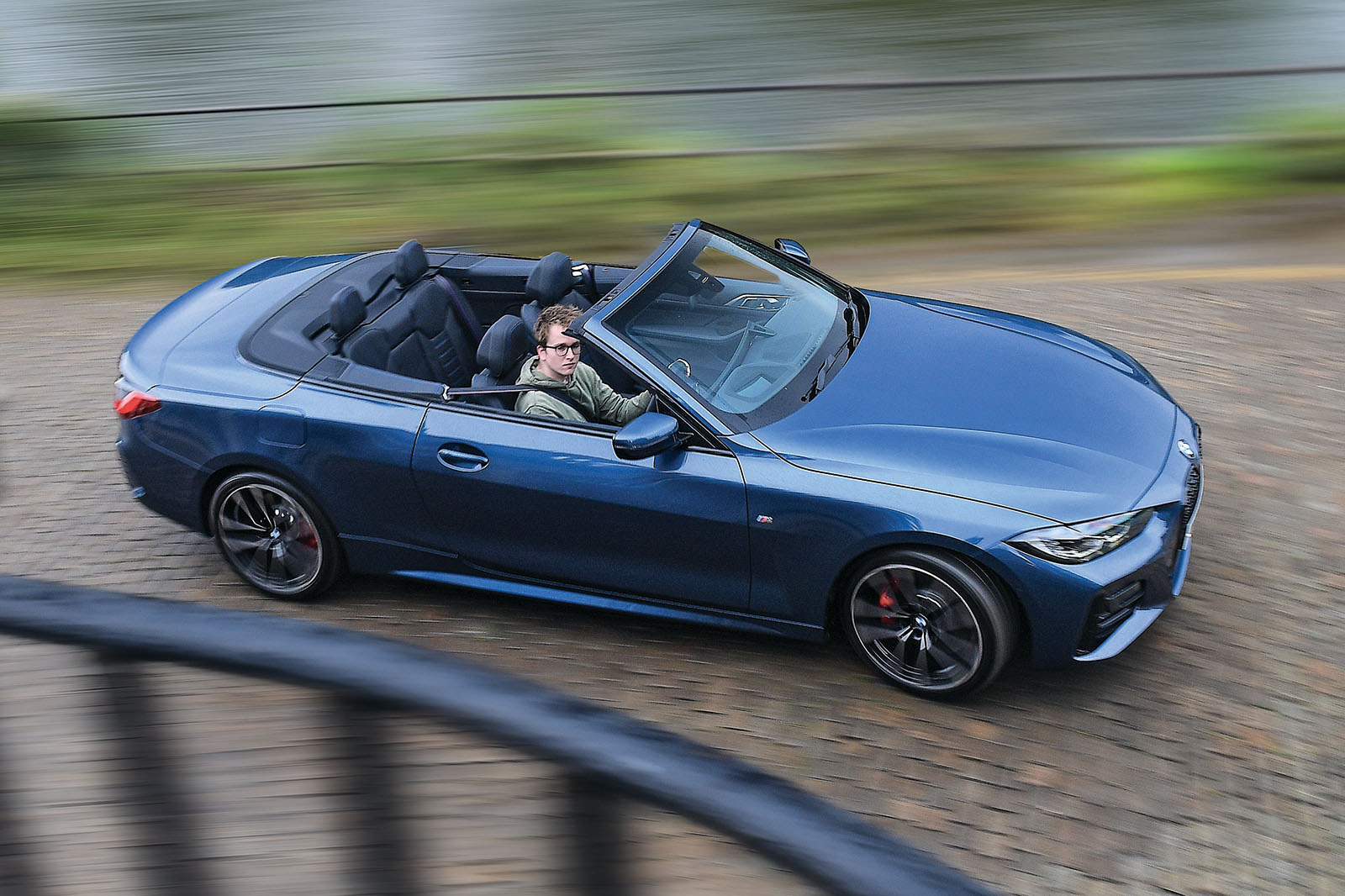 BMW 4 Series convertible side driving