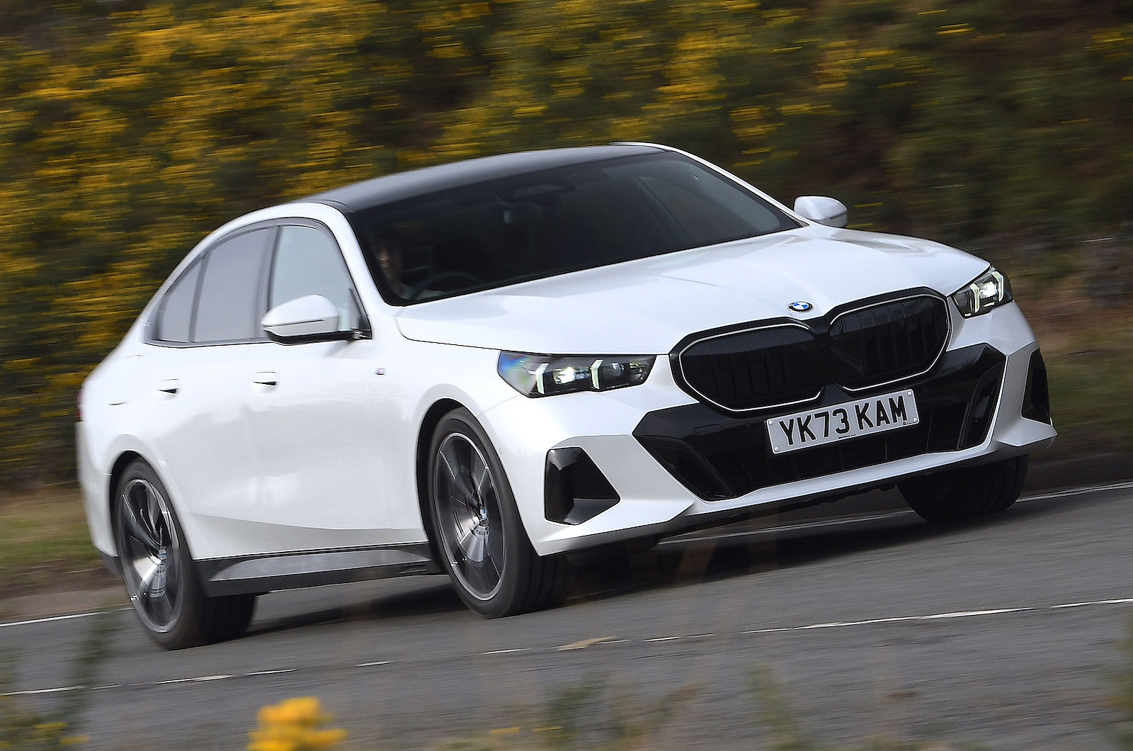 BMW 5 Series front right driving