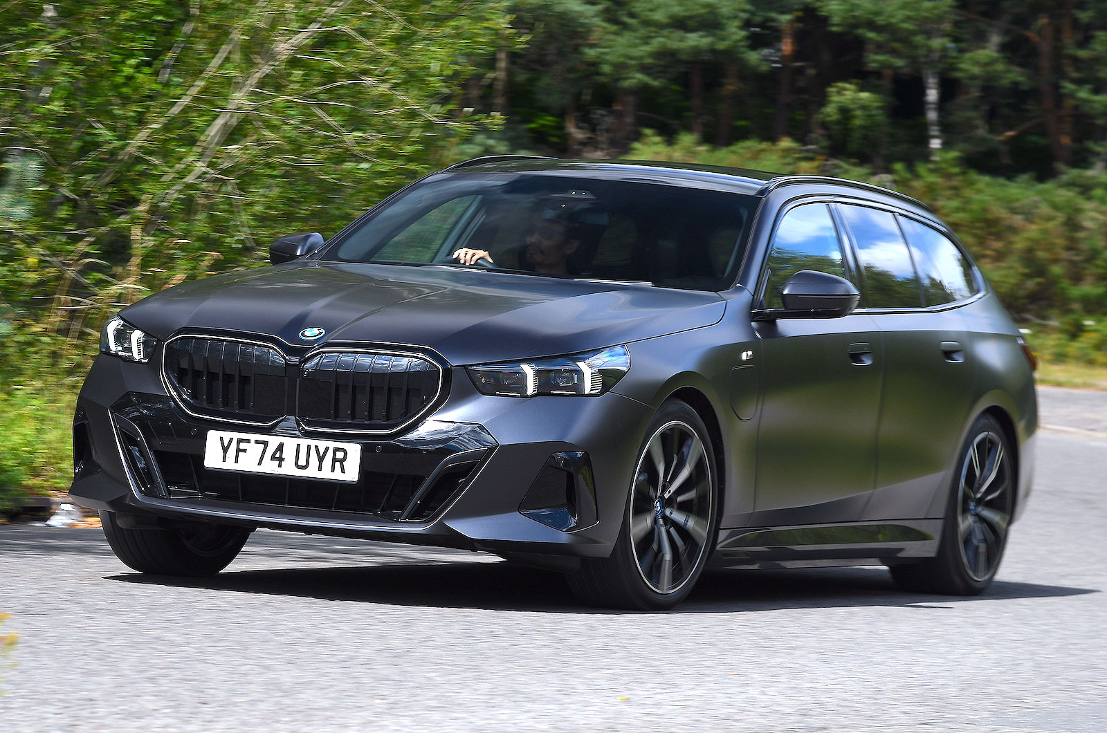 BMW 5 Series Touring front cornering