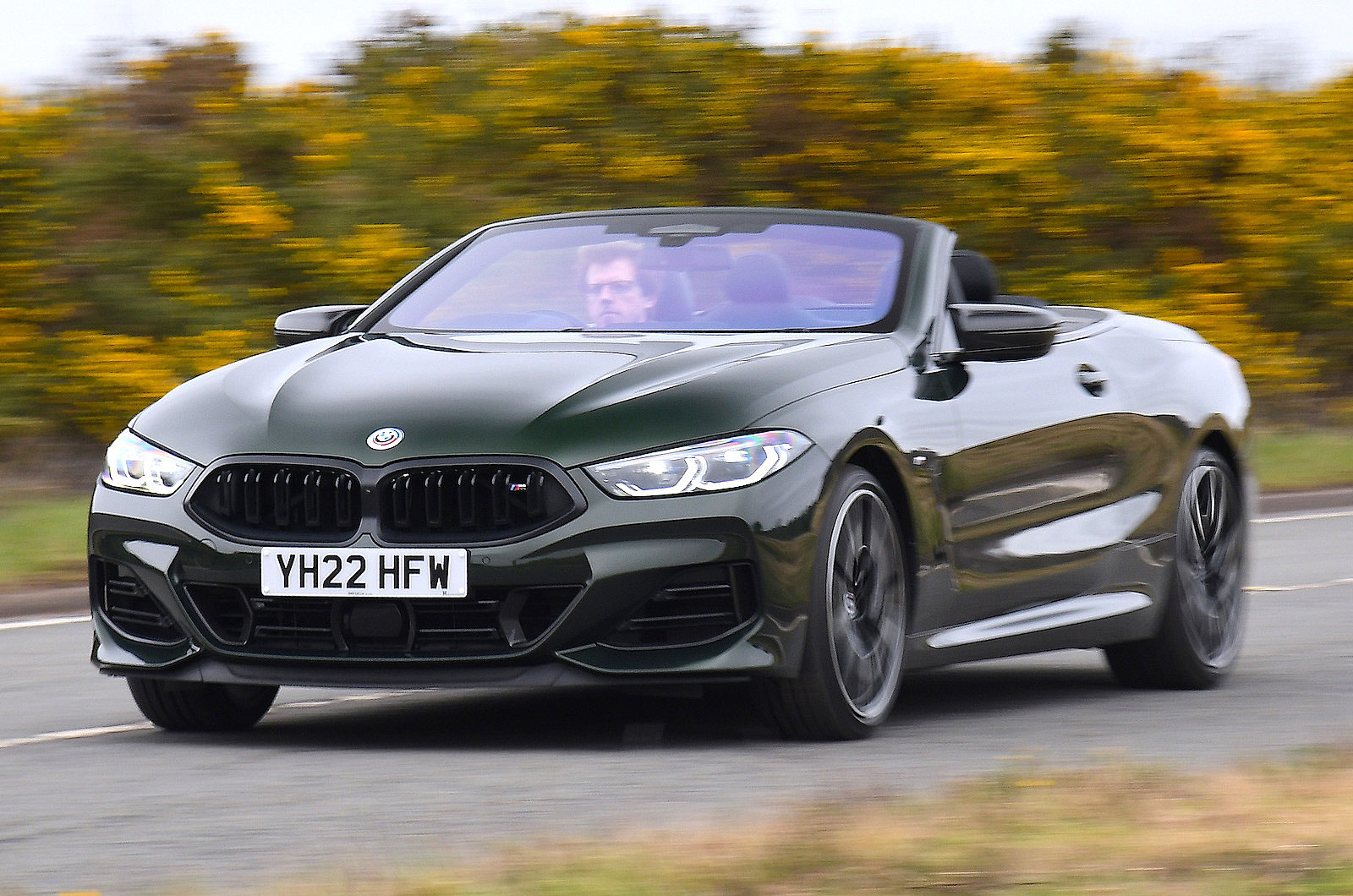 BMW 8 Series Convertible front left driving